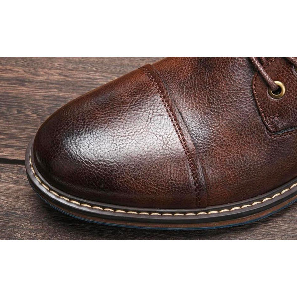 Aaron | Bottines Oxford en cuir premium faites à la main