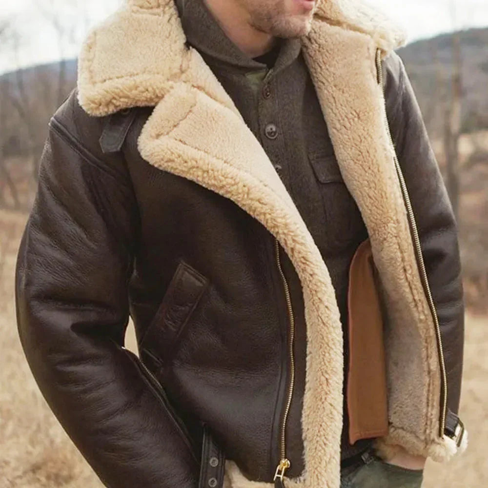 Apollo | Shearling Lederjacke