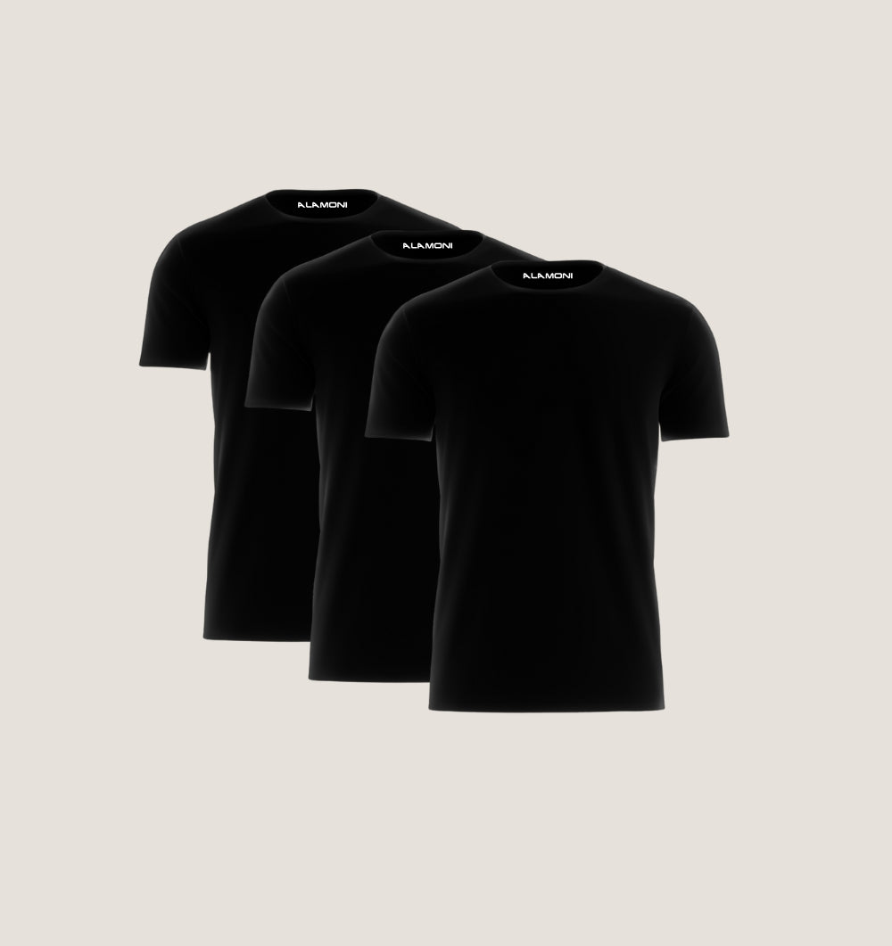 Zestaw 3 szt. | Czarny