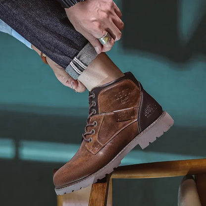 Parker | Bottes de loisirs pour hommes en cuir de style britannique