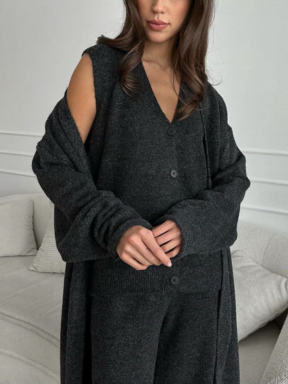 Ensemble Tricot Minimaliste Trois Pièces