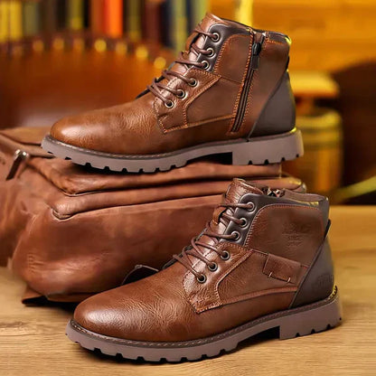 Jethro | Bottines à lacets en cuir premium