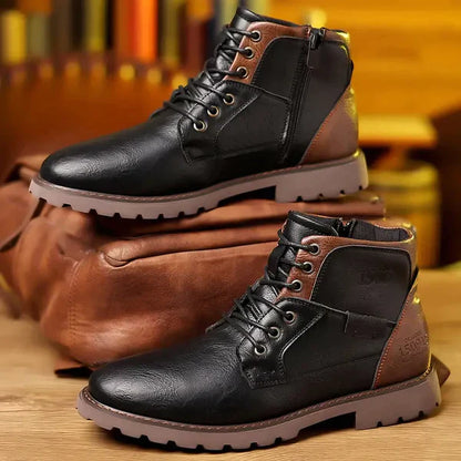 Jethro | Bottines à lacets en cuir premium