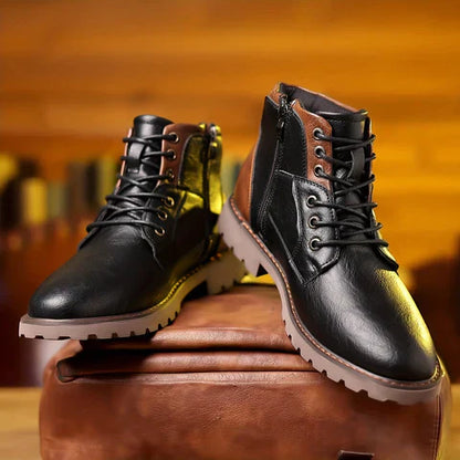 Jethro | Bottines à lacets en cuir premium